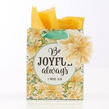 Be joyful always - 86 x 51 x 105 mm