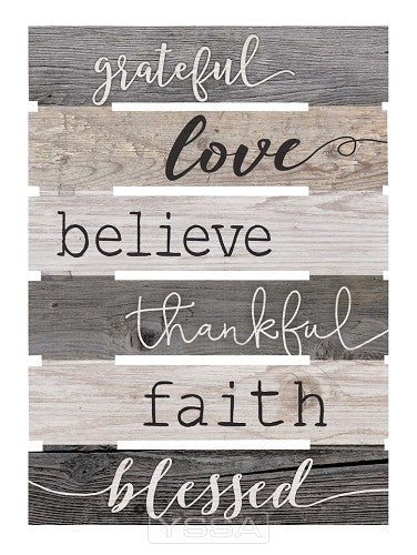 Grateful Love Believe Thankful Faith