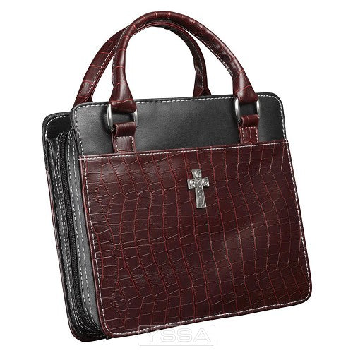 Croc Purse style - Burgundy