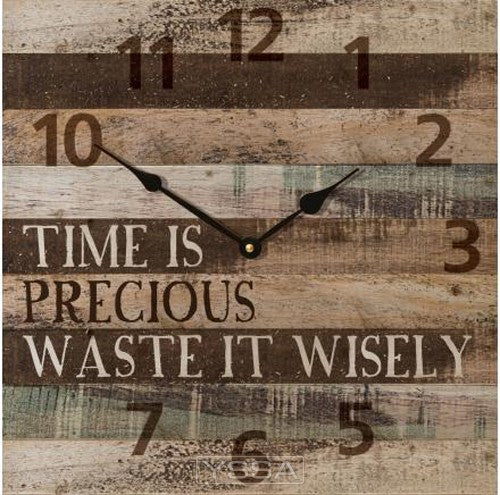 Time is precious