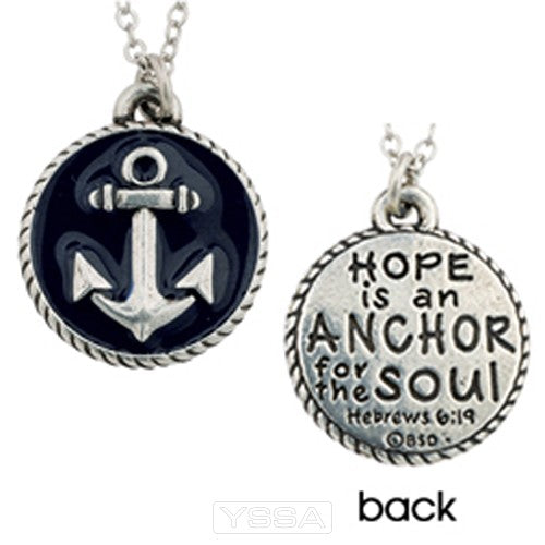 Round pendant with anchor