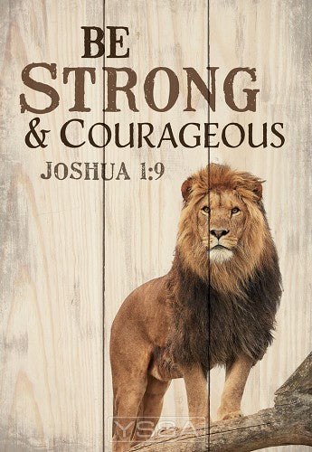 Be strong and Courageous