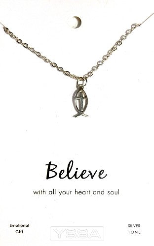 Ketting Believe with all your heart