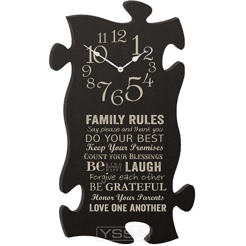 Clock - Family rules